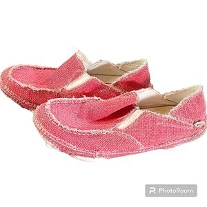 Women's Tony Lama pink/red slip on sneakers, 7.5 B